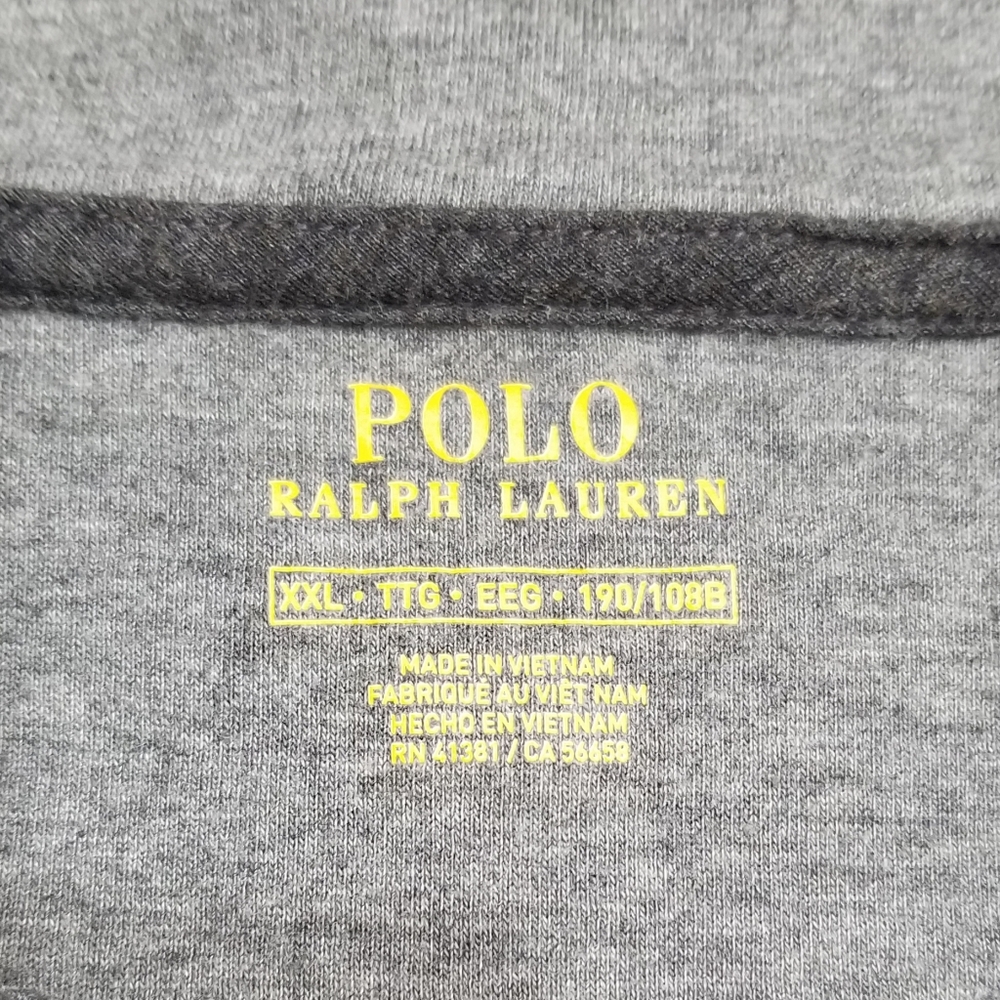 Polo Ralph Lauren ¼ Zip Soft Cotton Blend Pullover Top in Heathered Gray XL-XXL - Picture 8 of 15